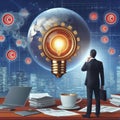 27 7. Public domain concept with businesman understanding the l